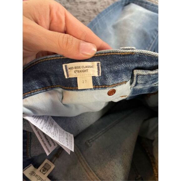New madewell mid rise classic straight‎ jeans size 27 - Picture 9 of 9